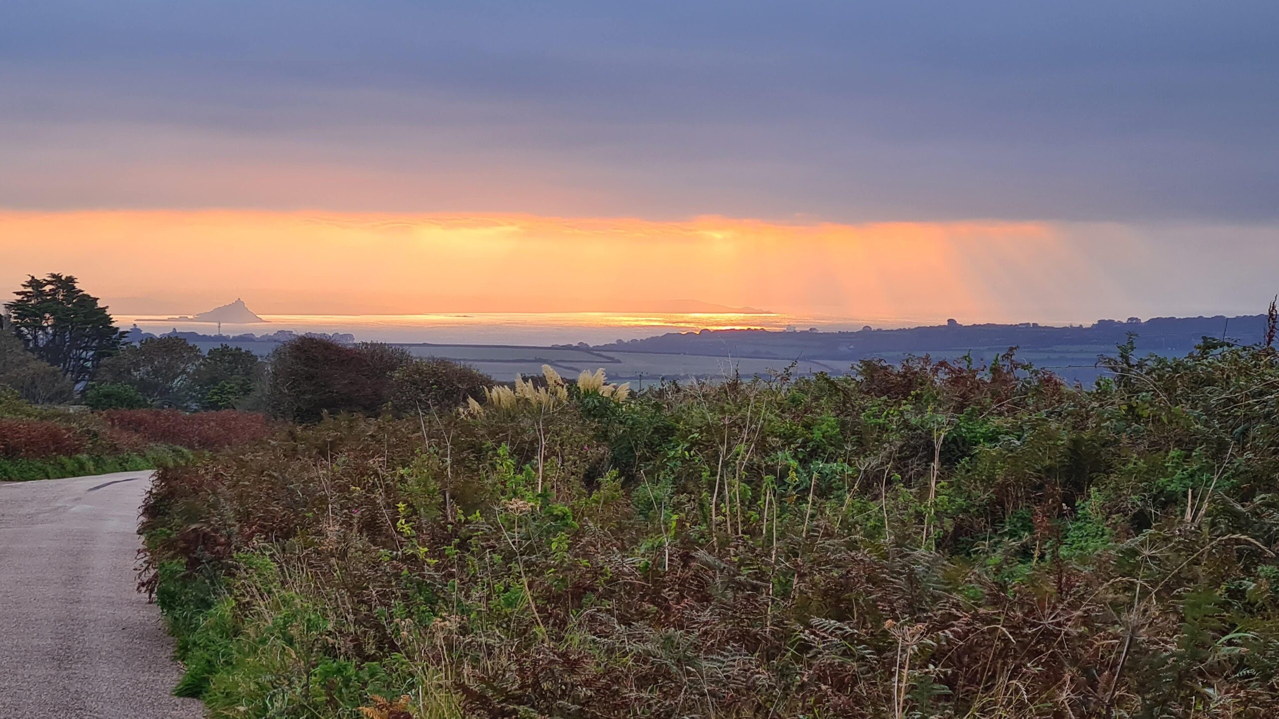 View from Sancreed towards Mounts Bay